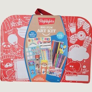 Highlights Big Fun Art Kit 175+ Pieces Kids Watercolor Markers Pencils L3AK0011